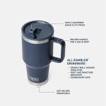 YETI 30 oz Rambler Travel Mug with Straw