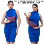 Yeti Amethyst Leather Wristlet Wallet for Women