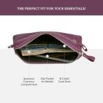 Yeti Amethyst Leather Wristlet Wallet for Women