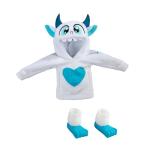 Cozy Yeti Hoodie Set with Sculpted Slippers