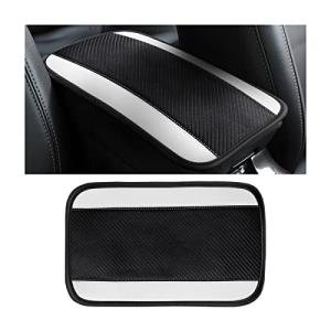 Yeti PU Leather Car Center Console Cover - White