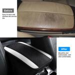 Yeti PU Leather Car Center Console Cover - White