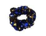 Yeti-inspired Blue Sequin Hair Scrunchies - 2 Pack