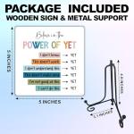 Believe in the Power of Yet Wood Sign