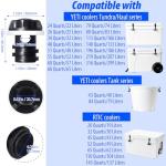 YETI Cooler Drain Plug Replacement - 2 Pack