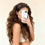 Retro Brown Faux Leather Heart Buckle Headband