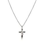 Yeti-Inspired Irregular Y2K Cross Necklace for Men