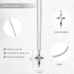 Yeti-Inspired Irregular Y2K Cross Necklace for Men