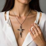 Yeti-Inspired Irregular Y2K Cross Necklace for Men