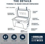 YETI Tundra 45 Cooler in Moon Dust