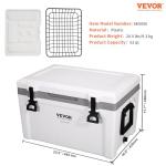 VEVOR Ultra-Light 52 QT Ice Retention Cooler