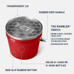 YETI Rambler Ice Bucket with Lid, Rescue Red