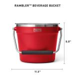 YETI Rambler Ice Bucket with Lid, Rescue Red