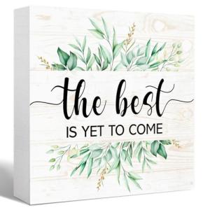 Yeti Inspirational Quote Wooden Block Sign