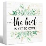 Yeti Inspirational Quote Wooden Block Sign
