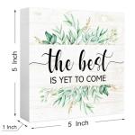 Yeti Inspirational Quote Wooden Block Sign
