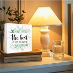 Yeti Inspirational Quote Wooden Block Sign