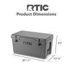 RTIC 65 QT Tough Cooler for Outdoor Adventures