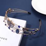 Glittery Blue Dreidel Headband for Women