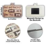 Yeti Dog Feeding Tracker Wooden Fridge Magnet