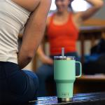 YETI 35 Oz King Crab Orange Straw Mug