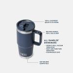 YETI Rambler 591ml Travel Mug with Straw Lid
