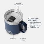 YETI Rambler 14 oz Stackable Mug, Rescue Red