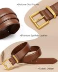Stylish Brown Leather Belt for Women