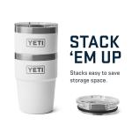 YETI 16 oz Insulated Stackable Tumbler, White