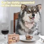 Dog Feeding Tracker Wooden Fridge Magnets