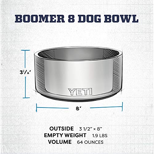 YETI Boomer 8 Seafoam Stainless Steel Dog Bowl