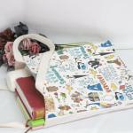 Disney Fairy Tales Character Collage Bag for Women