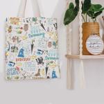 Disney Fairy Tales Character Collage Bag for Women