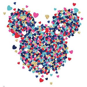 Minnie Mouse Glitter Heart Confetti Wall Decals