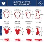 Mickey Mouse Cookie Cutter and Stamp Set