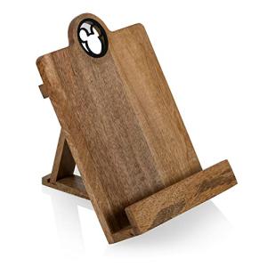 PICNIC TIME Disney Mickey Mouse Cookbook Stand, Ipad Stand, (Mango Wood)