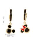 Minnie and Mickey Mismatched Hoop Earrings