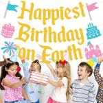 Happiest Birthday Princess Castle Party Banner