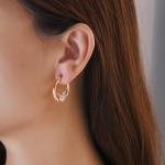 Disney 14K Gold Plated Hoop Earrings