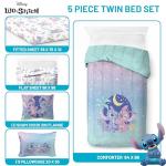 Lilo and Stitch Twin Comforter Set - 5 Pieces