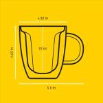 Disney Mickey Mouse 3D Insulated Glass Cups Set