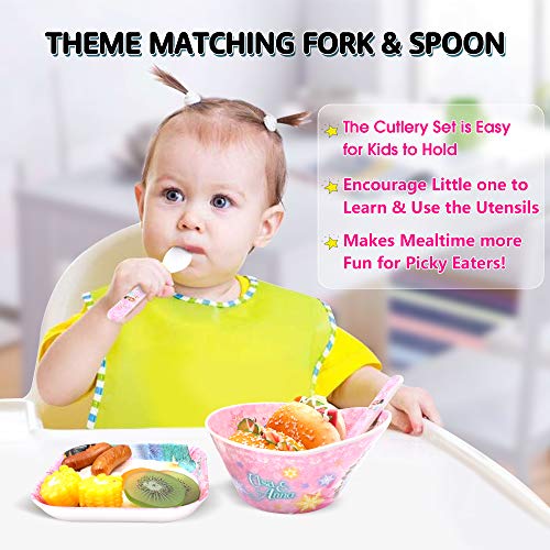 Disney Frozen Elsa and Anna 5-Piece Tableware Set
