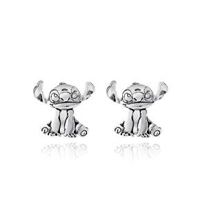 Lilo & Stitch Silver Plated Stud Earrings
