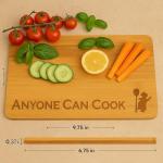Funny Ratatouille Engraved Bamboo Cutting Board
