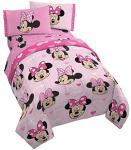 Disney Minnie Mouse Hearts Love Bed Set, 5 Piece