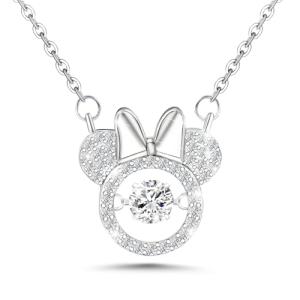 Disney Sterling Silver Mouse Pendant Necklace for Women
