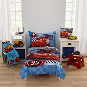 NoJo Disney Cars 4-Piece Toddler Bed Set