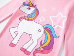 Girls Unicorn Pajamas Set for Dolls and Toddlers