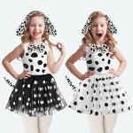 Dalmatian Costume Set with Dog Ears and Bow Tie