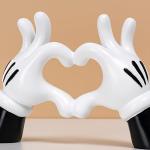 Disney Heart Hands Resin Statue for Home Decor